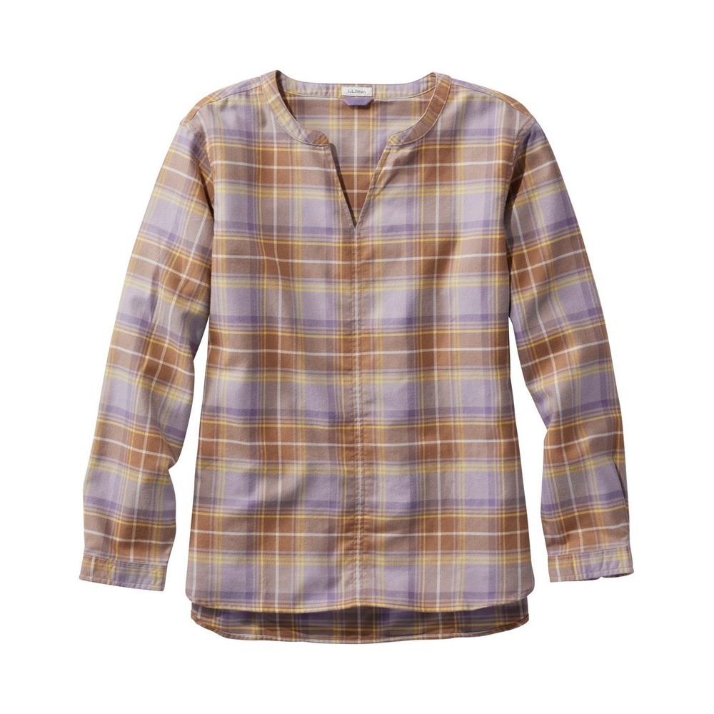 L.L.Bean Whisperweight Flannel Popover Shirt Plaid classic lay fall gorpcore